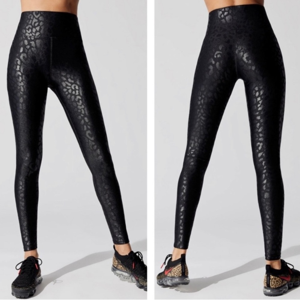 Carbon 38 High Rise Full-length Legging in Leopard Takara Shine (L)